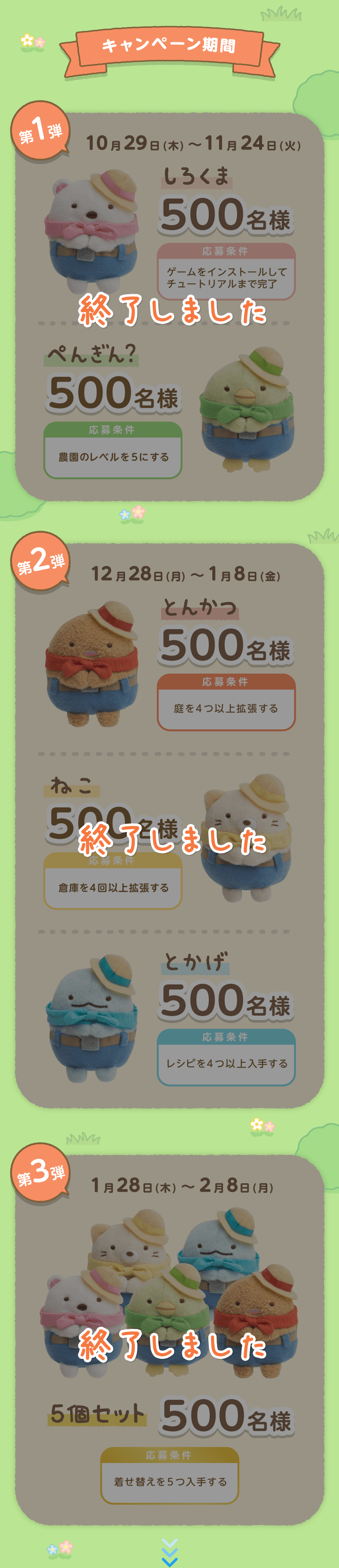 14日まで限定値下げ※ すみっコぐらし 農園 ぬいぐるみ